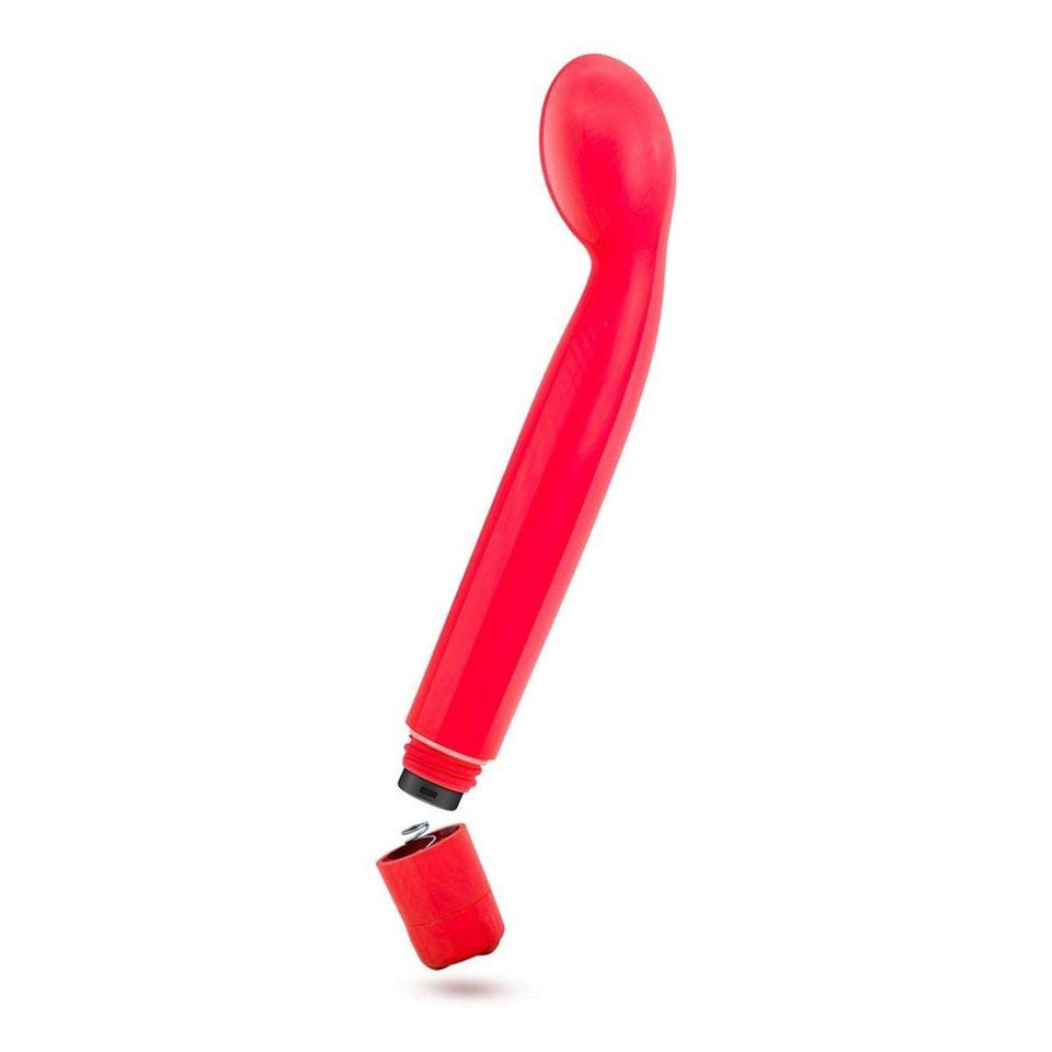 Sleek Multi Speed Curved Tip Vibrator - G Spot Stimulator - Waterproof - Sex Toy For Women - Sex Toy For Couples (Scarlet Red)