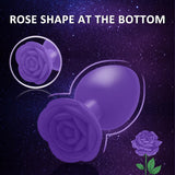 Anal Plug Sex Toy, 3Pcs Silicone Anal Plugs Training Set,Training Set with Prostate Sex Toys for Beginners Advanced Users(Purple