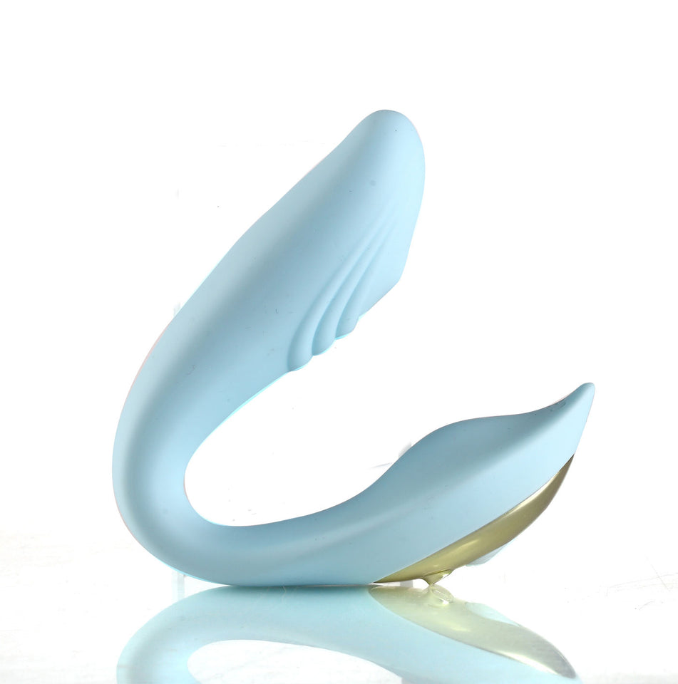 Harmonie Rechargeable Remote Silicone Bendable  Vibrator -Teal