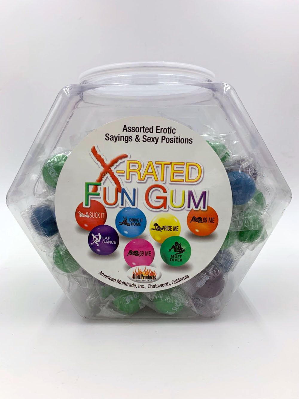 X-Rated Fun Gum - 90 Piece Bowl - Assorted – Personalcrave