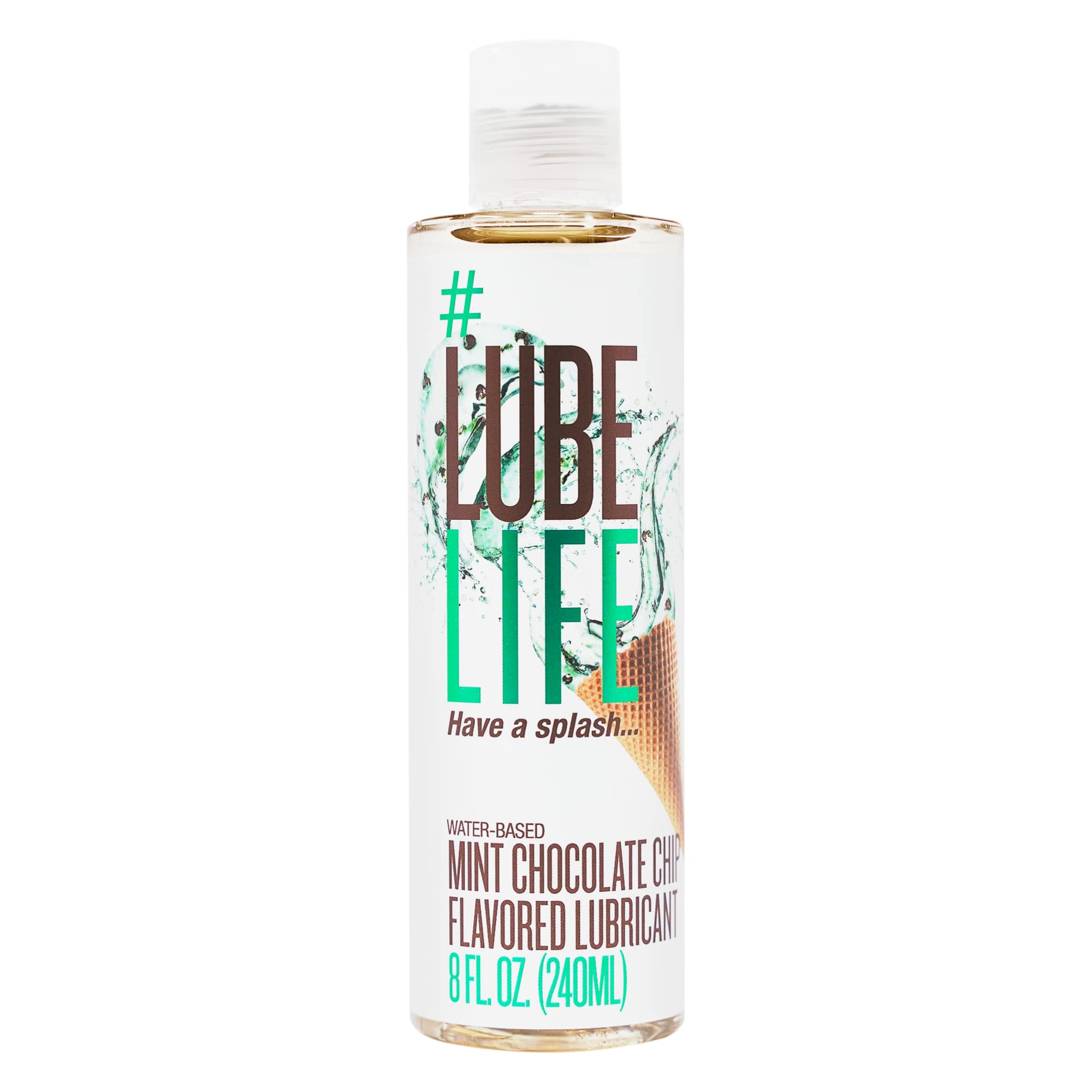 LubeLife Water Based Personal Lubricant, 8 oz Sex Lube for Men
