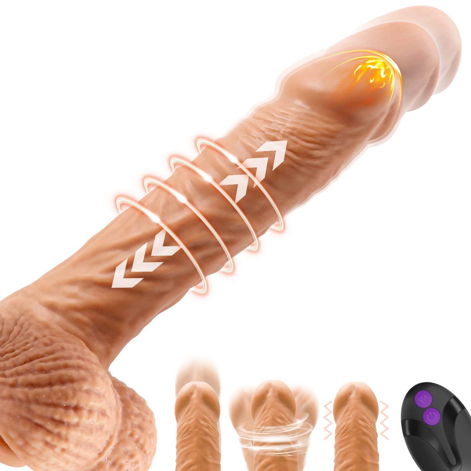 Realistic Thrusting G Spot Dildo Vibrator Adult Sex Toys For Women 3 I –  Personalcrave