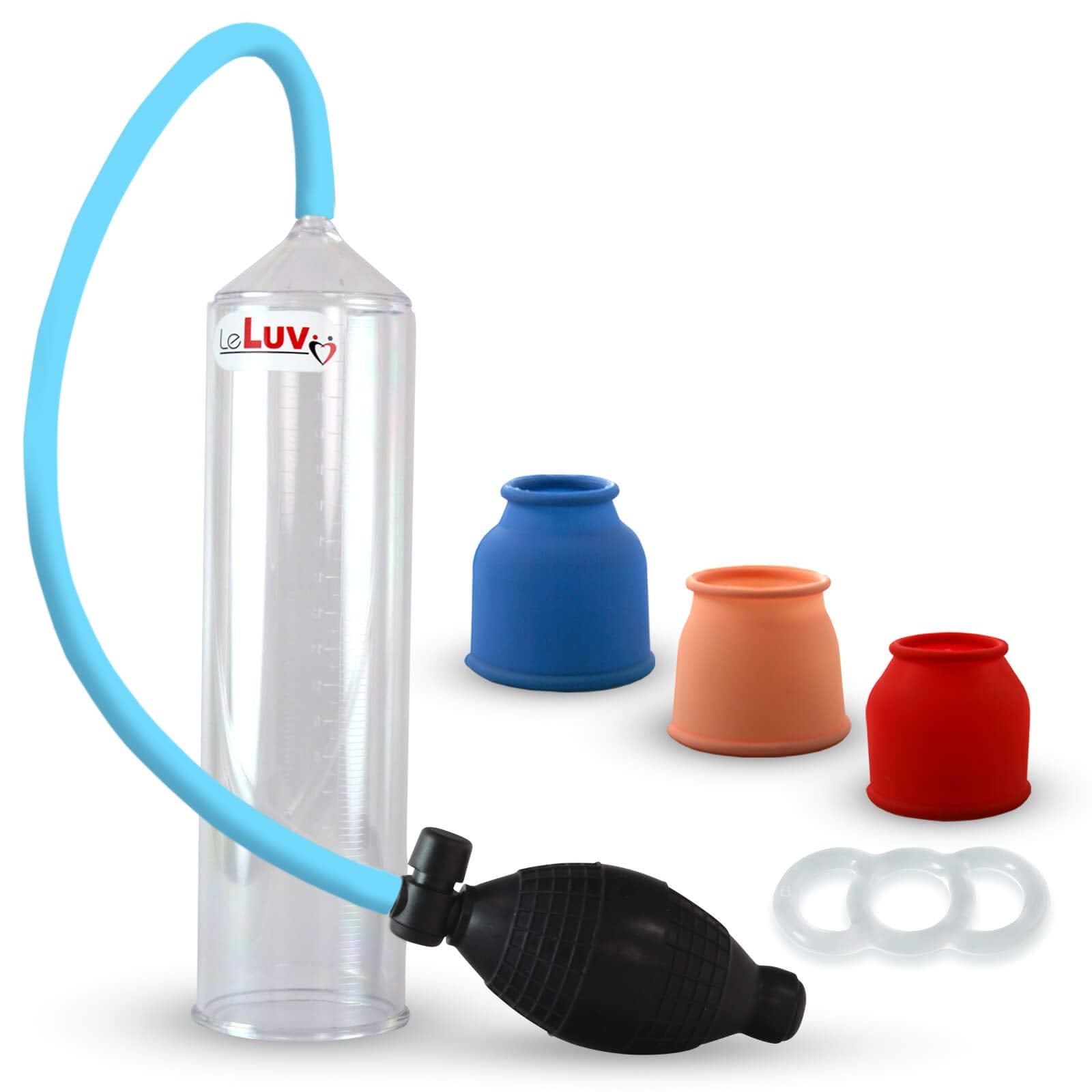 Leluv Easyop 2.25 Inch By 9 Inch Clear Cylinder Penis Pump Black Bgrip –  Personalcrave