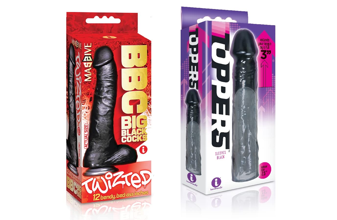 Sexy, Kinky Gift Set Bundle Of Big Black Cock Twizted 11 Inch Dildo An photo