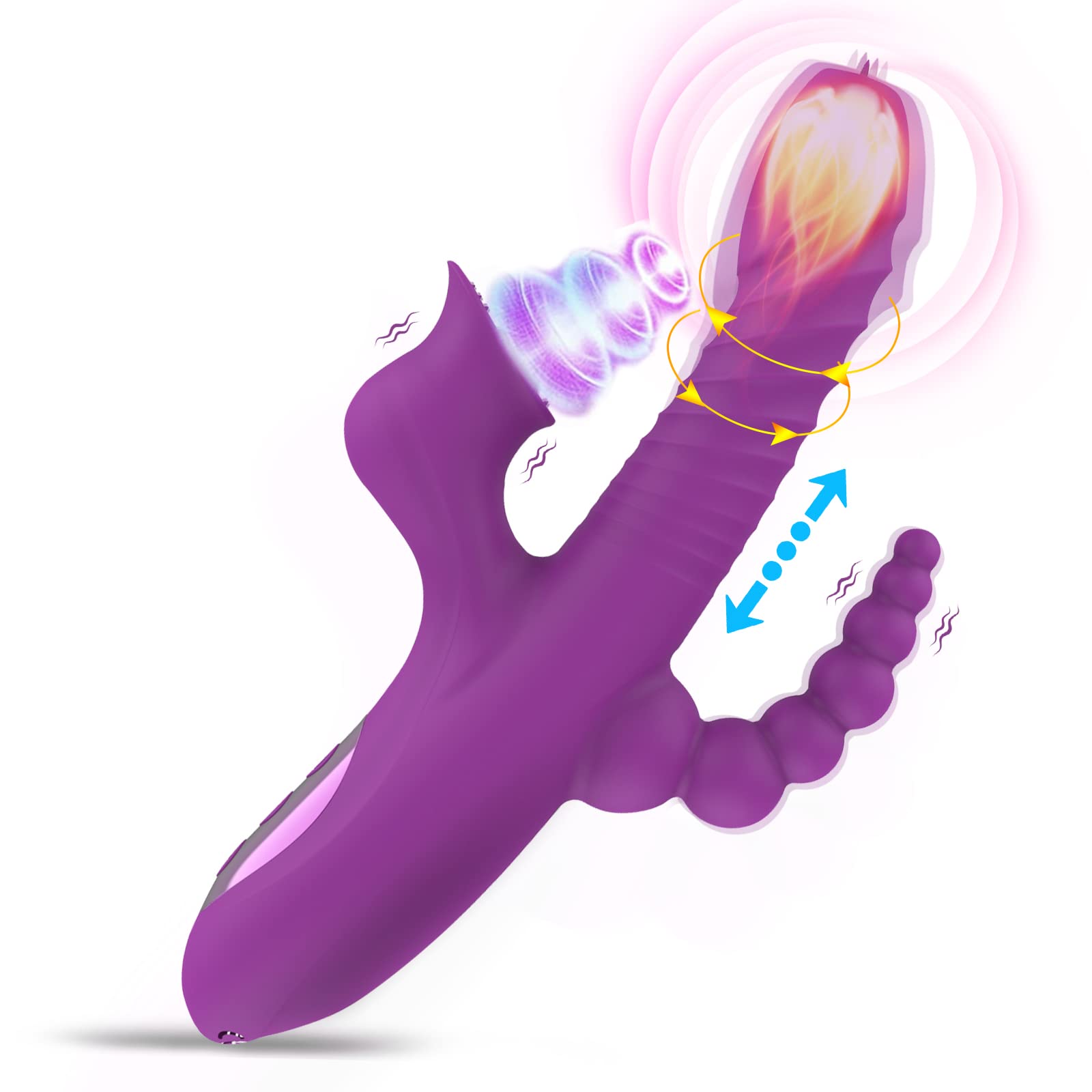 5 In 1 Rabbit Vibrator Clitoris Stimulation For Women With 10 Powerful picture
