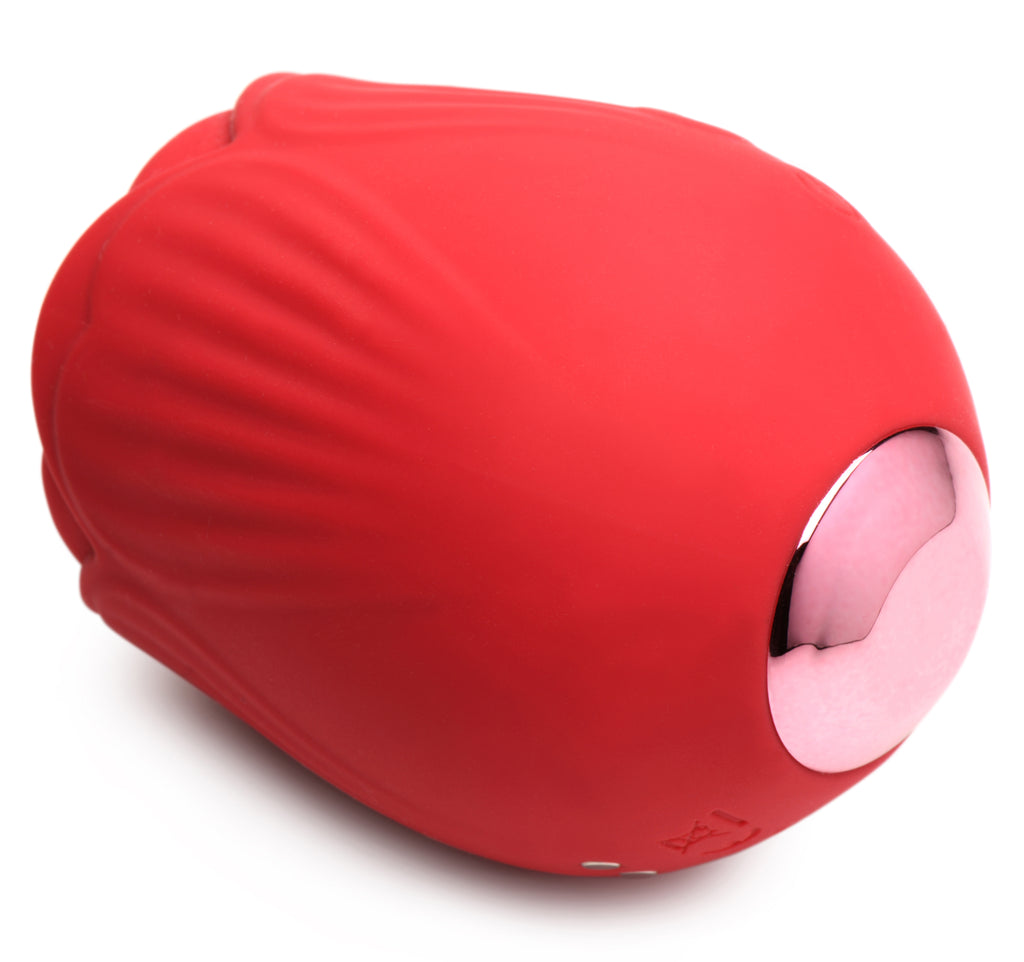 Inmi Bloomgasm French Rose Toy Licking & Vibrating Stimulator. Rose Tongue Vibrator Toy, Clitoralis Stimulator For Women & Adult Sex Toys Couples. Waterproof & Rechargeable - Usb Cable Included.