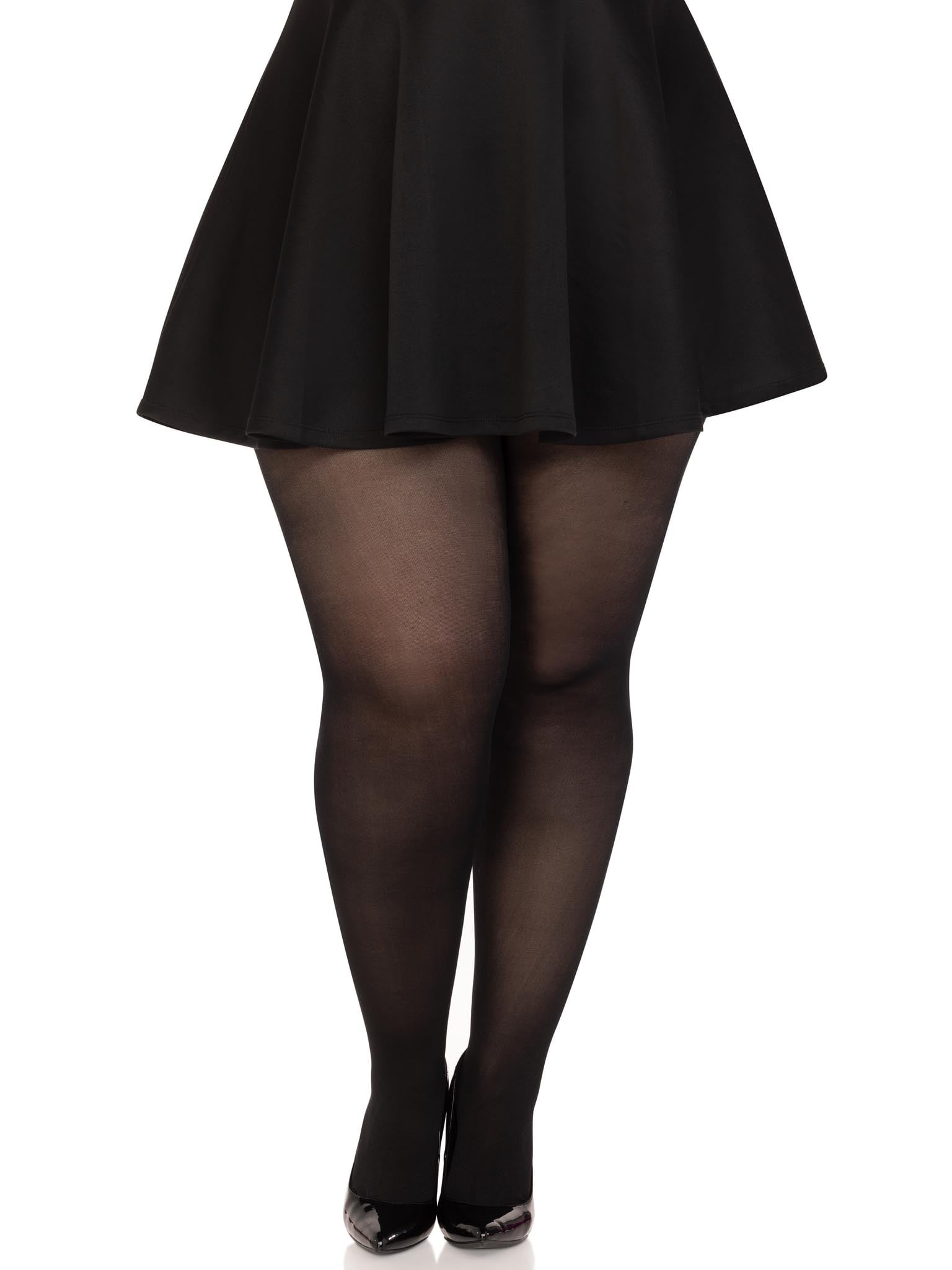 Plus Size OpaqueSheer To Waist