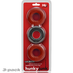 Hunkyjunk Huj3 C-Ring 3Pk Cherry/Tar Ice