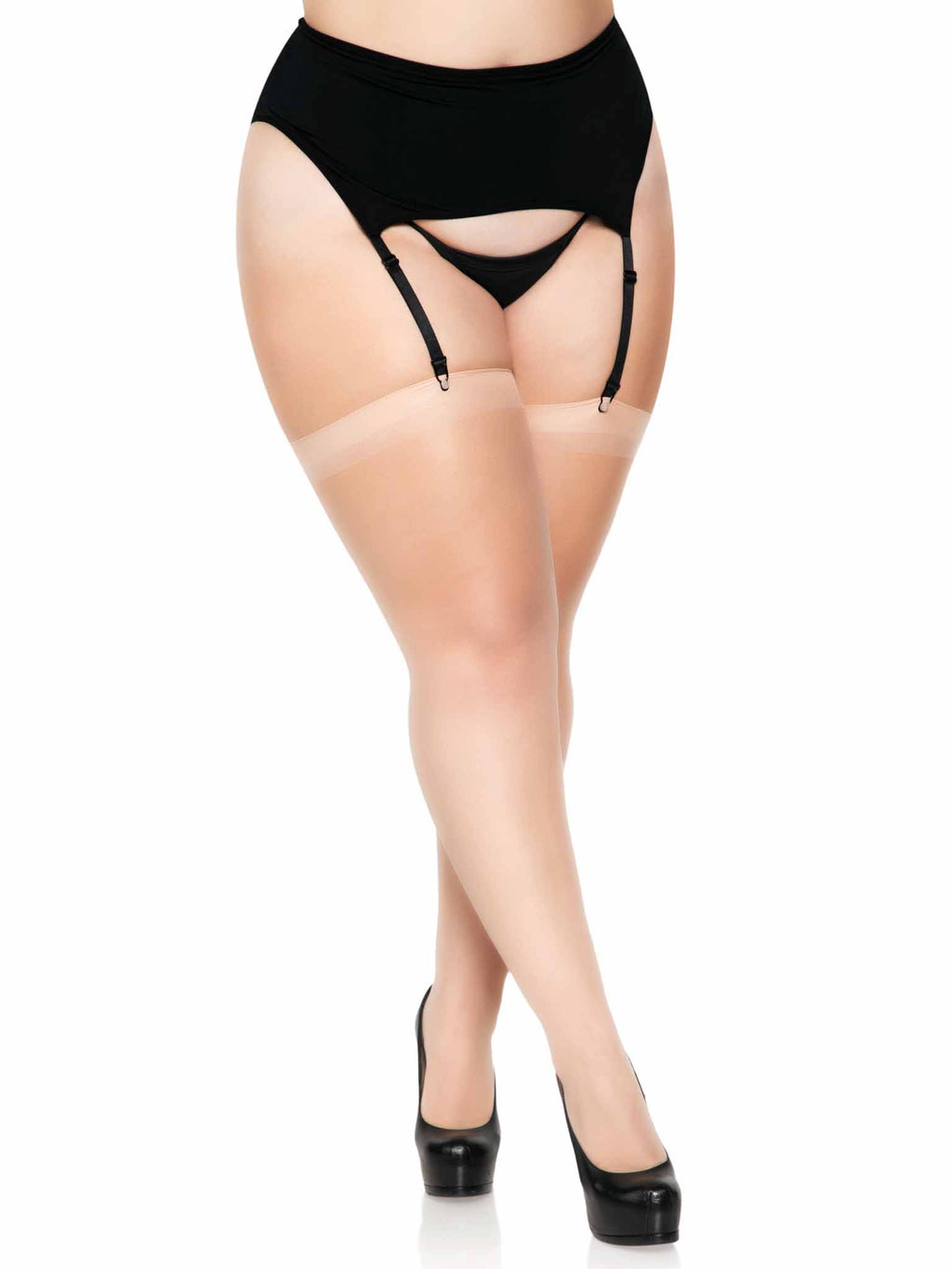 PLUS SIZE SHEER STOCKINGS PLUS