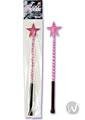 California Exotics Twinkle Lovers Riding Crop, Pink Star