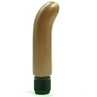 Golden Triangle Pearl Shines G Spot Waterproof Massager, 5'', Brown