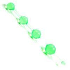 Golden Triangle Jelly Thai Anal Beads - Green