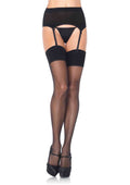 2PC.Spandex sheer garter belt