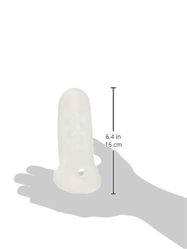 Kink By Doc Johnson Jacked Up Extender With Ball Strap - Thick - Internally Textured Tpe Penis Extension Sleeve - Adds Length An