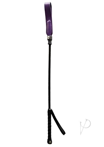 Short Riding Crop Slim Tip (20") -Purple