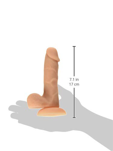 Pro Sensual Premium Silicone Dong W/ 3 C Rings Light 6 "