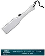 Fifty Shades Of Grey Twitchy Palm Spanking Paddle - Dual Sided Paddle With Padded Satin & Smooth Faux Leather - 13 Inch Paddle F