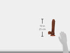 Cloud 9 Novelties 9 Inch Silicone Odorless Dildo With C-Rings (Brown)