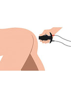 Zeus Electrosex Estim Hollow Butt Plug  1 Count