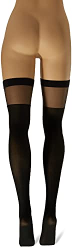 Dg Thigh High W/ Lace-Up Detail Blk Os