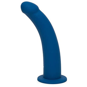 Lovehoney Curved Dildo - 9 Inch with Suction Cup - Flexible Anal Dildo for Men and Women - Harness Compatible Strap On - Smooth
