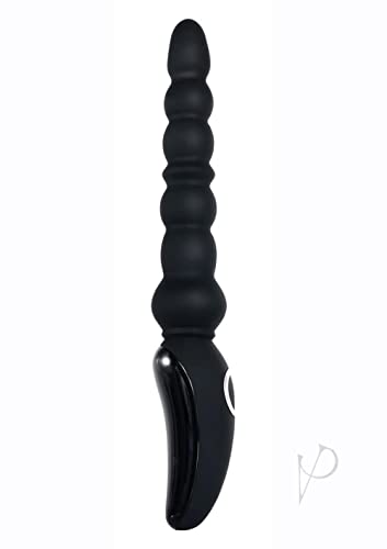 Evolved Love Is Back - Magic Stick - Rechargeable Silicone Beaded Vibrator - Black