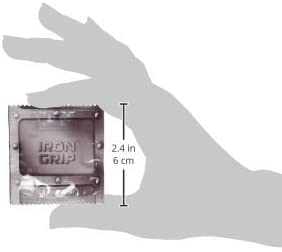 CautionWear Iron Grip Male Latex Condom (24), Clear, 24 Count (Pack of 1)