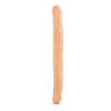 Blush B Yours Realistic Double Dildo - 14 Inch Length By 1.5 Inch Thick Shaft Dong - Two Headed Dp Adult Product - Pronounced Head On Each End For Enhanced Pleasure - Sex Toy For Partners Men Women