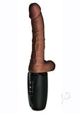 7.5 Inch Thrusting Cock With Balls - Brown