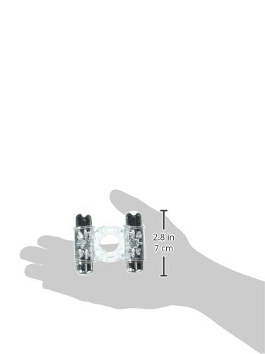 Novel Creations Sensuelle Double Action 2X7 Function Clear Penis Ring