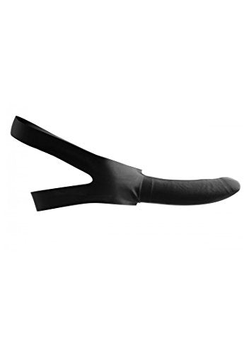 Master Series Strap On Dildo Face Mouth Gag, Black