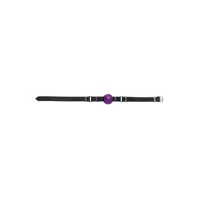 Spartacus Small Ball Gag With Buckle, Purple, 1.5 Inch