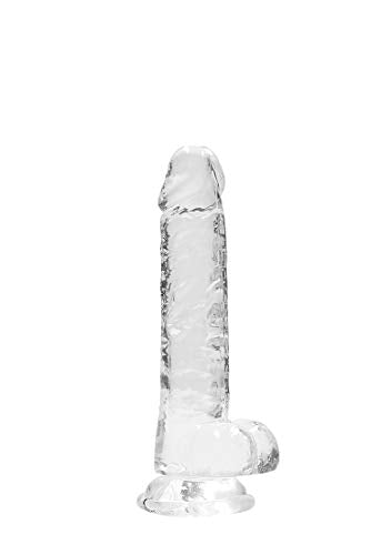 Realrock Jelly Dildo With Balls 7&quot; Clear