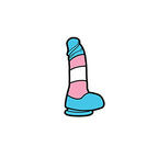 Sex Toy Pin Trans Flag Dildo