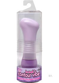 Luv Touch Contour Vibe Waterproof, Purple, 6 Inch