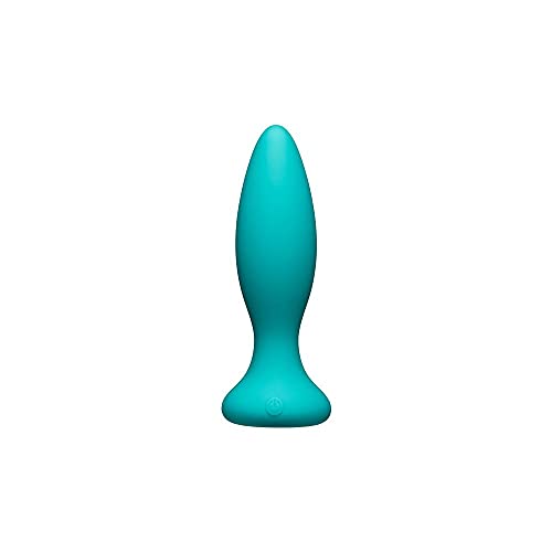 Doc Johnson  APlay  Vibe  Beginner  Rechargeable Vibrating 10Function Silicone Anal Plug with Wireless Remote  Small  Tea