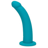 Lovehoney Curved Dildo - 8 Inch with Suction Cup - Flexible Anal Dildo for Men and Women - Harness Compatible Strap On - Smooth