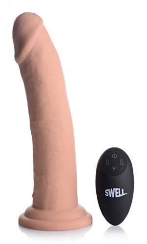 Swell 7X Inflatable/Vibrating 8.5In Dildo W/ Remote