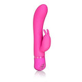 Calexotics Spellbound 7-Function Waterproof Silicone Dual Simulator Dual Motor Bunny Massager Vibrator, Pink