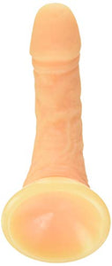 Frisky Silicone Realistic Suction Cup Mini Dildo, Flesh, 4 Inch