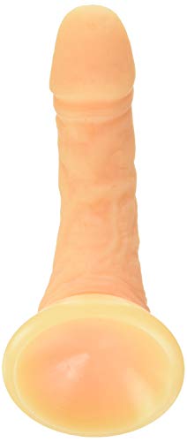 Frisky Silicone Realistic Suction Cup Mini Dildo, Flesh, 4 Inch