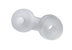 Perfect Fit Cock And Ball Cock Ring And Ball Stretcher, Silaskin(Tm), Stretchy, Comfortable, Snug Fit, Clear