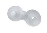 Perfect Fit Cock And Ball Cock Ring And Ball Stretcher, Silaskin(Tm), Stretchy, Comfortable, Snug Fit, Clear
