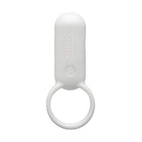 Tenga Smart Vibe Vibrating Ring Rechargeable Dual Partner Stimulating Vibrator Tsv002 Pearl, White, 1 Count