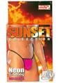 California Exotics/Swedish Erotica Sunset Collection Neon G-String, Magenta (Pack Of 3)