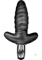 The Velvet Kiss Collection Anal Vibrator, Licorice Twist, Black