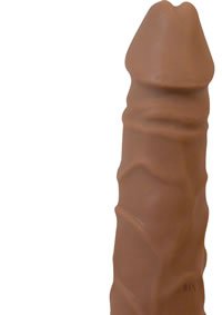 Real Skin Big Boss Vibrator, Flesh, 8 Inch