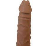 Real Skin Big Boss Vibrator, Flesh, 8 Inch