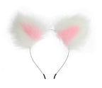 Butt Plug Tail Plug, Cute Fox Tail Plug Tail with Small Butt Plug Nipple Clamp Cat Ears Headband Metal Anal Sex Toys for Women M