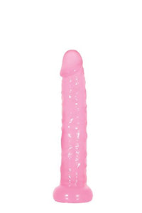 Adam  Eve Jelly Slim Dildo  Pink  6    Long  55    Insertable  1    Wide  Realistic and Waterproof Anal Dildo  Compatible w